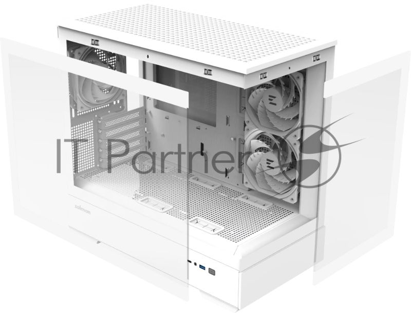 Компьютерный корпус Zalman Minitower P30 White V2 (mATX, White, без БП)