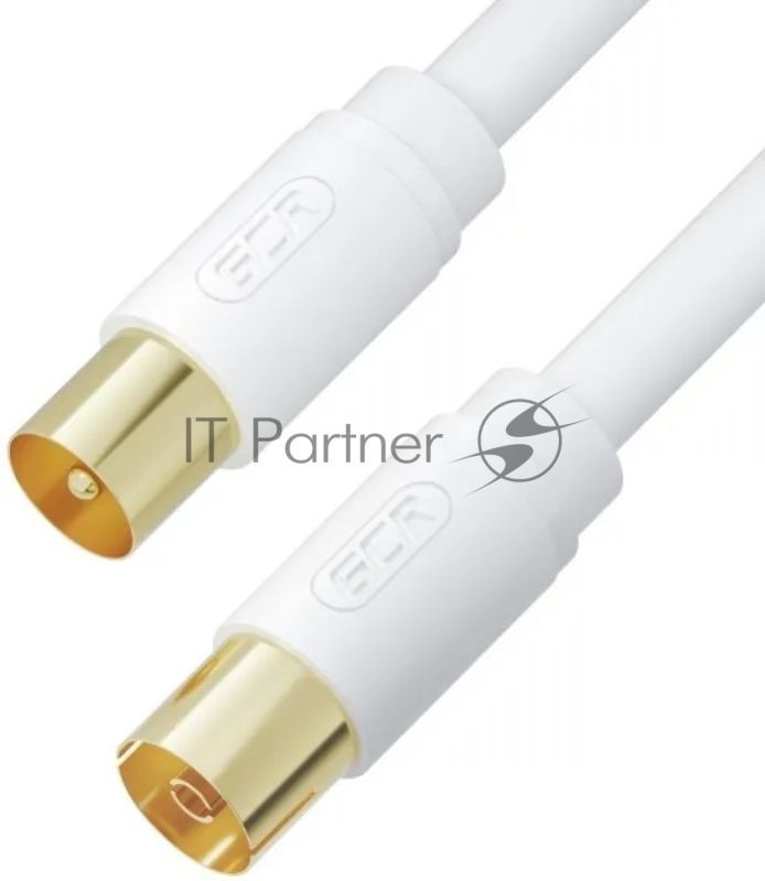 Удлинитель Greenconnect GCR-55547 5.0m антенный (коаксиальный) RG59, TV M / TV F, белый