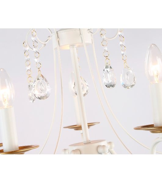 Светильник Ambrella light TR4916/5 WH/GD белый/золото E14/5 max 40W D550*860