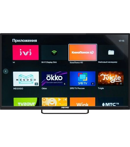Телевизор Asano 43" 43LU8120T черный DLED UHD 4K 60Hz Smart TV