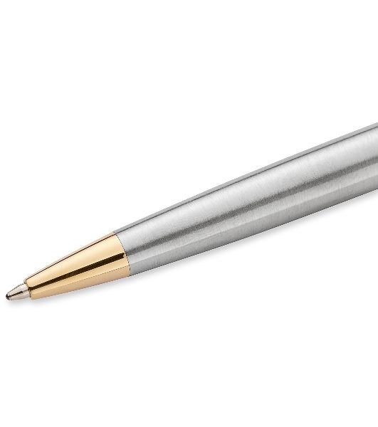 Ручка шариковая Waterman Hemisphere (CWS0920370) Steel GT M, синие чернила, подарочная коробка