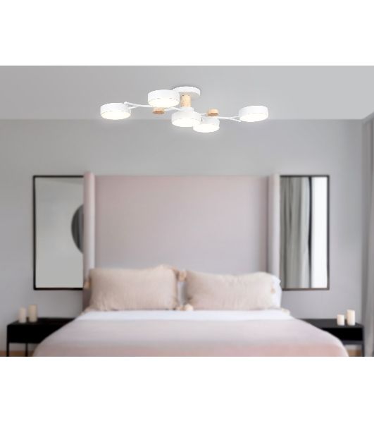 Светильник Ambrella light FL4834/5 WH белый 3000K-6400K 70W 830*400*160 (ПДУ ИК)