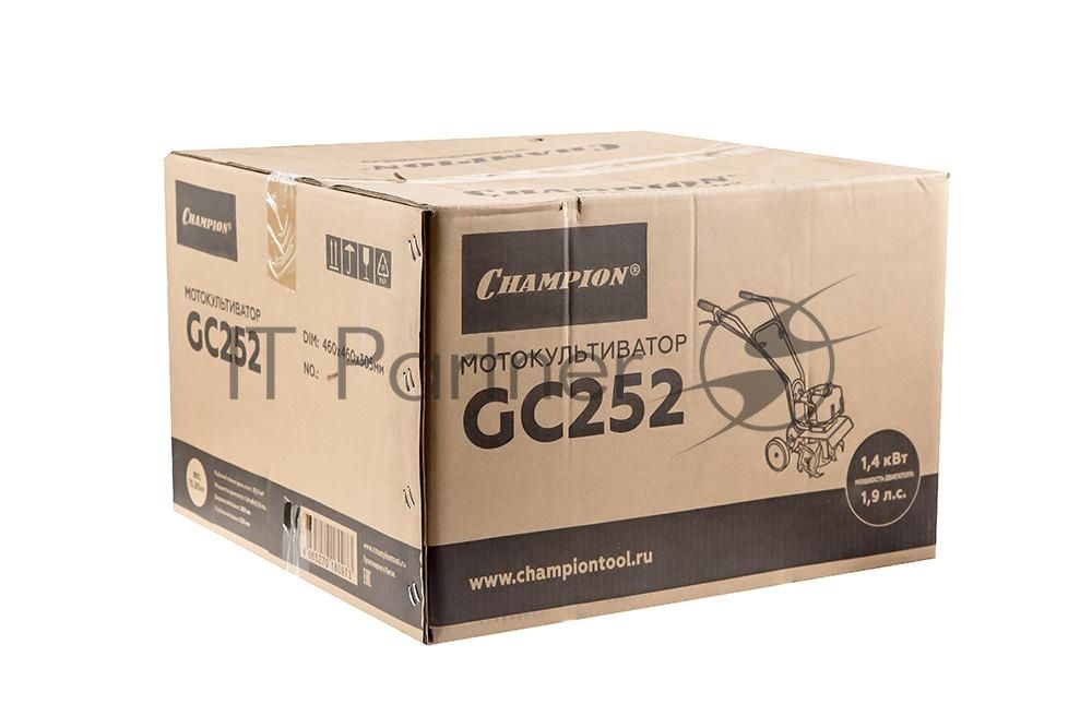Мотокультиватор Champion GC252 1.9 лс 51.7сс шир. 25 см глуб. 22.5 см 1.2 л 15.85 кг