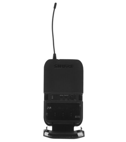 Микрофонная система SHURE SLXD14E/SM35-H56 беспроводная, одноканальная, с поясным передатчиком SLXD1 и головным микрофоном SM35. Частота UHF 518-562 МГц
