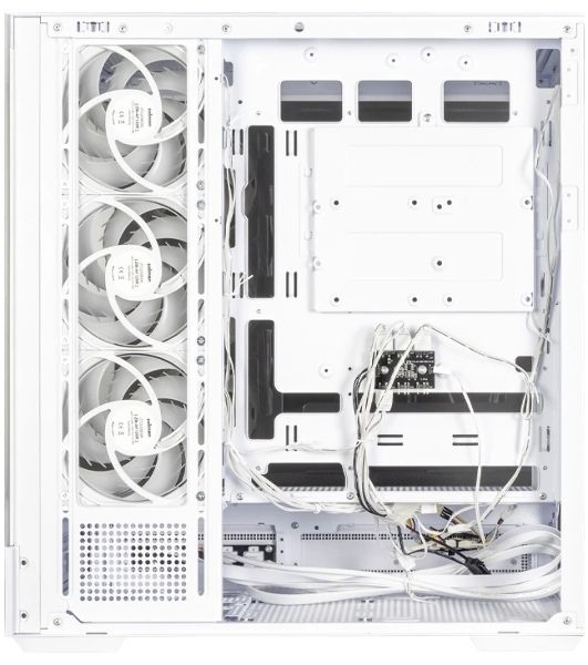 Компьютерный корпус ZALMAN P40 NAMU, ATX, белый, WINDOW, WOODEN ELEMENTS, 2xCombo(2.5” or 3.5”), 1xUSB TYPE-C, 2xUSB 3.0, SIDE 3x120мм ARGB, REAR 1x120мм ARGB
