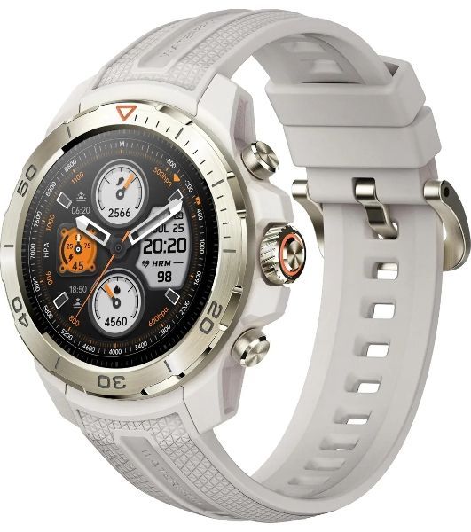 Умные часы Mibro GS Explorer, 1.32" AMOLED, Bluetooth, 5ATM, пустынный белый