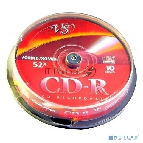 Диск CD-R VS (PERFEO) 700 Mb, 52x, Cake Box (10), (10/250).