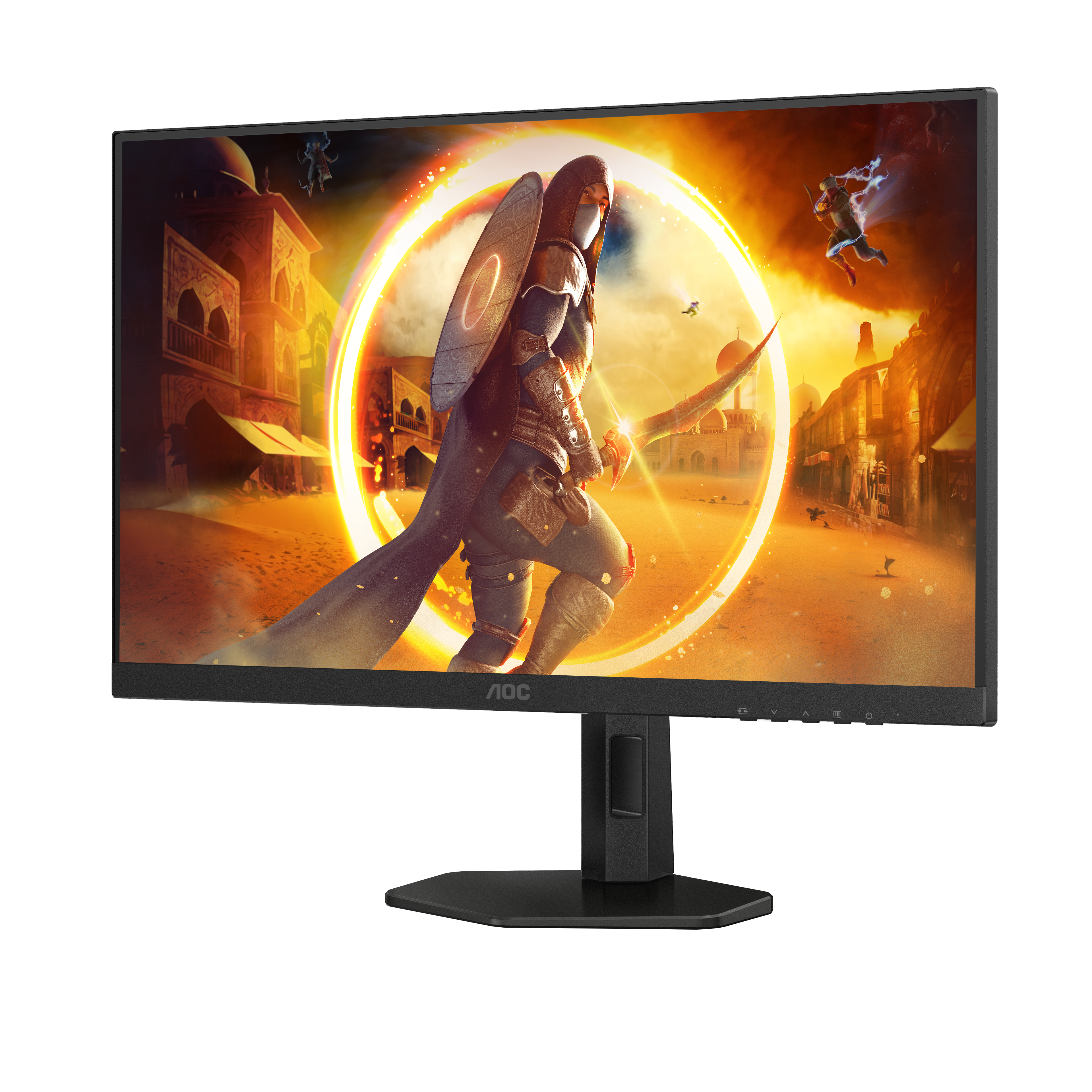 Монитор 27" AOC Q27G4XF Fast IPS 2560x1440, 180 Гц, 0.5 мс, 16:9, 300 кд/м², HDMI 2.0, DP 1.4, 3.5 Jack, HDR10, Adaptive-Sync, черный