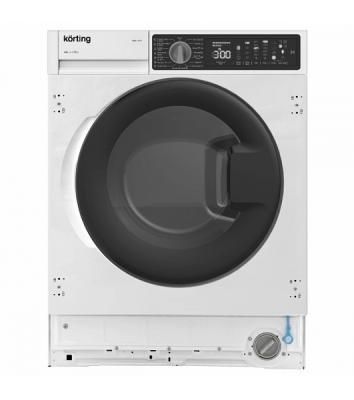 Стиральная машина встраиваемая Korting KWDI 12V75 белый, загрузка фронтальная 7 кг, 1400 об/мин, класс B