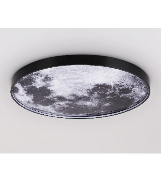 Настенно-потолочный светодиодный светильник Ambrella light FW11114 BK черный 38W LED 3000-6400K D600*38