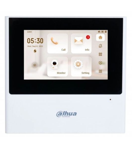 Видеодомофон DAHUA DHI-VTH2611L-WP, Dahua Wi-Fi Indoor Monitor