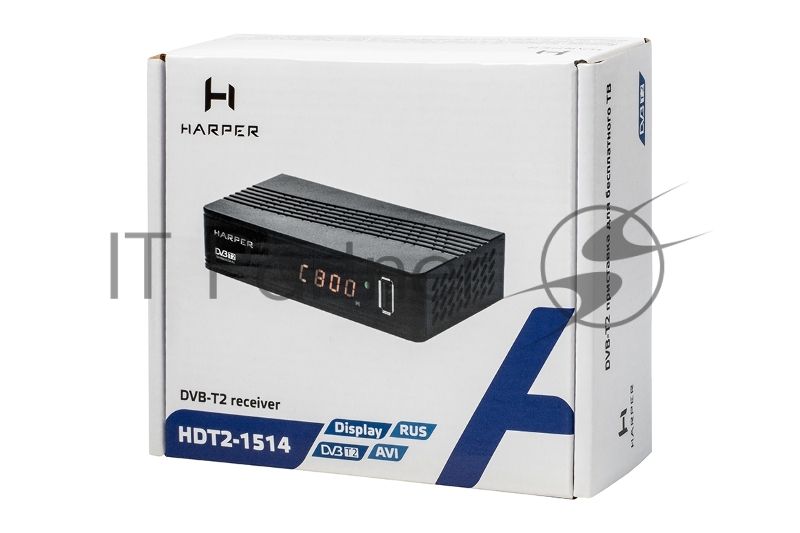 Ресивер DVB-T2 Harper HDT2-1514,черный