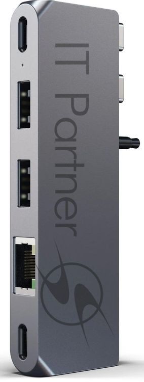 Док-станция Satechi ST-UCPHMIM, USB Type-C, USB 3.0/USB Type-C/RJ-45/Mini jack, USB