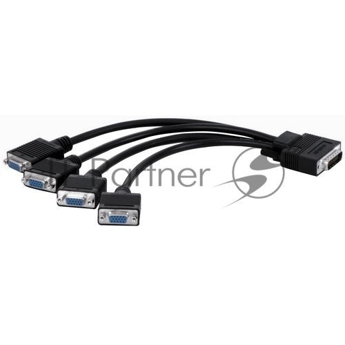 Кабель Matrox CAB-L60-4XAF Quad analog upgrade cable (Кабель для апгрейда 3-х портовой карты в 4-х портовую)