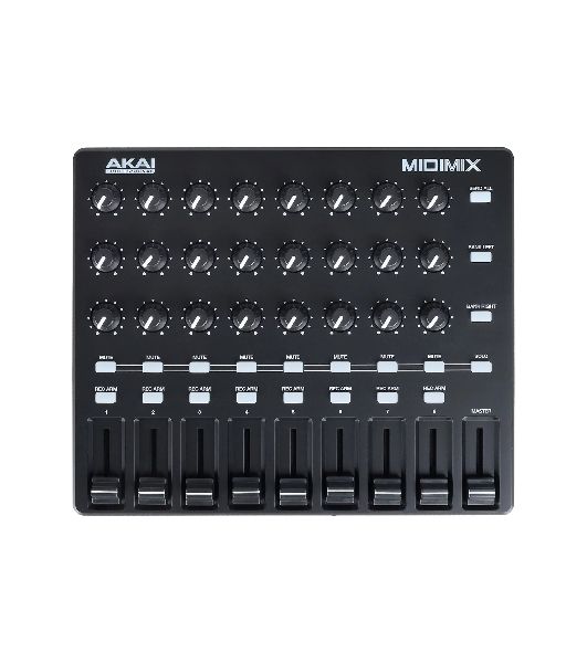 MIDI контроллер AKAI MIDIMIX 24 энкодера, 9 фейдеров, 8 кнопок Mute/Solo, 8 кнопок Rec Arm