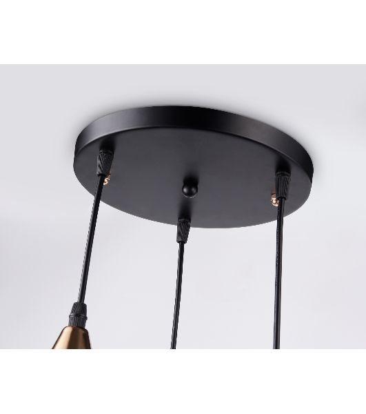 Светильник Ambrella light TR8435/3 BK/FGD черный/золото E27/3 max 40W D360*800