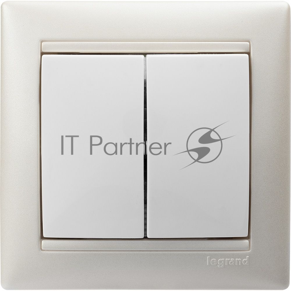 Электроустановочные изделия Legrand Legrand 770491  Рамка 1п Белый/Серебр  Valena