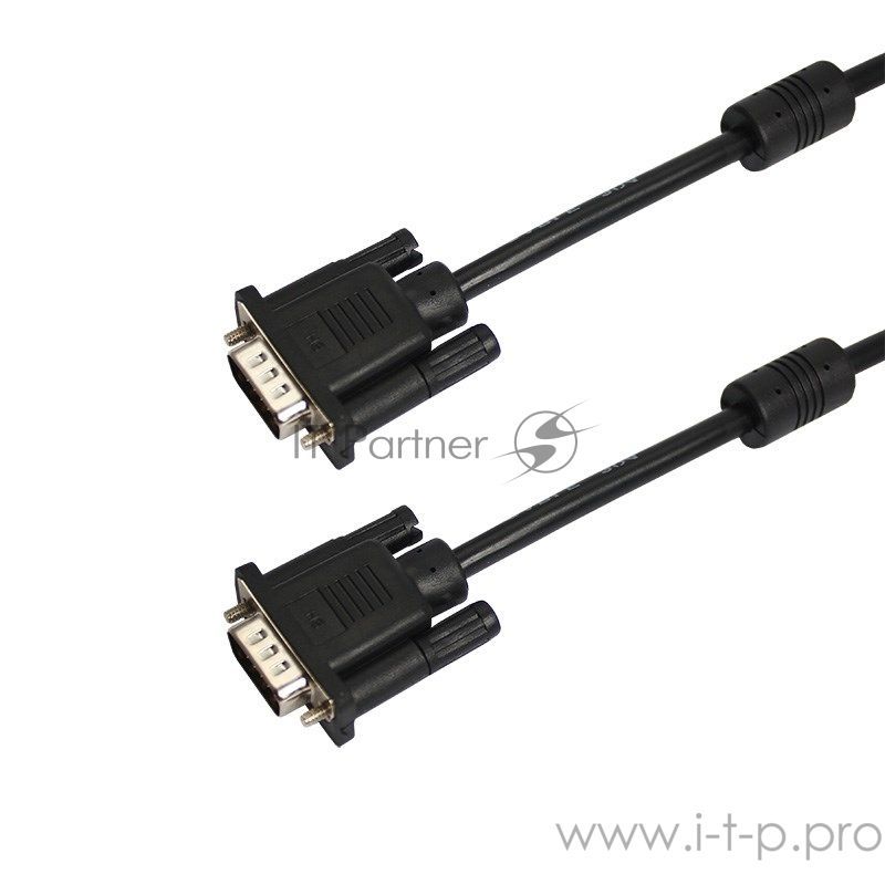 Шнур PROconnect VGA - VGA с ферритами, длина 1,8 метра, черный