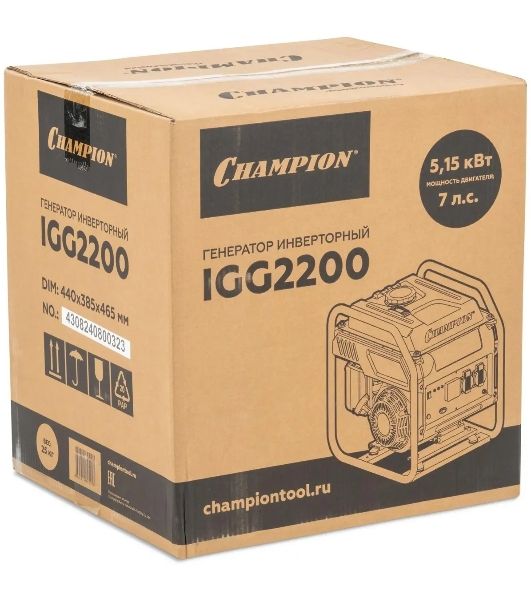 Генератор Champion IGG2200 2.1кВт
