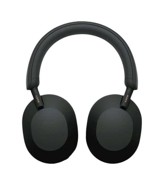 Беспроводные/проводные наушники Sony WH-1000XM5 черный, полноразмерные, Bluetooth + проводной, активное шумоподавление, до 30 ч