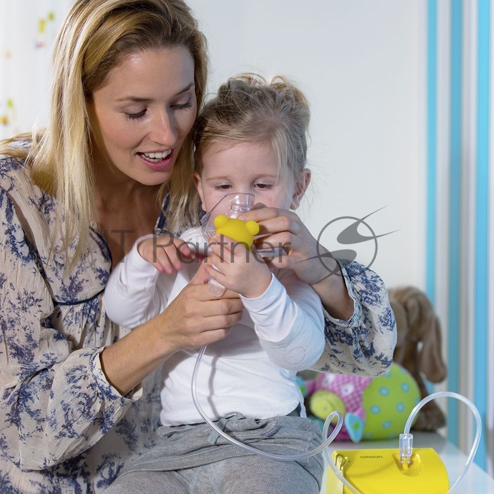Ингалятор OMRON NE-C24 Kids компрессорный, детский, желтый