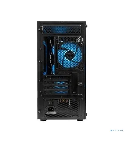Компьютерный корпус Minitower mATX Eurocase 00-01003411 M205 4ARGb черный без БП закаленное стекло USB 3.0