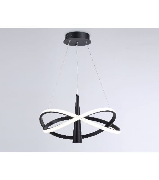 Подвесной светодиодный светильник Ambrella light FL5368/2+1 BK черный 47W 3000K-6400K D480*1200 (ПДУ ИК)
