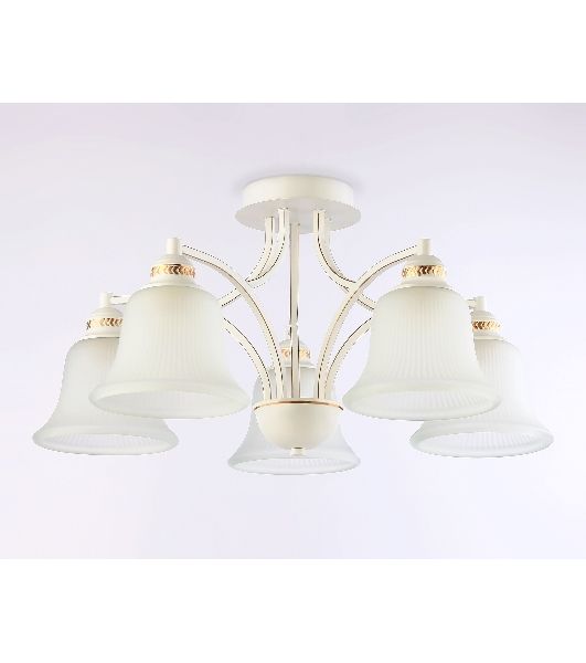 Светильник Ambrella light TR3050/5 WH/GD/FR белый/золото/белый матовый E27/5 max 40W D630*320