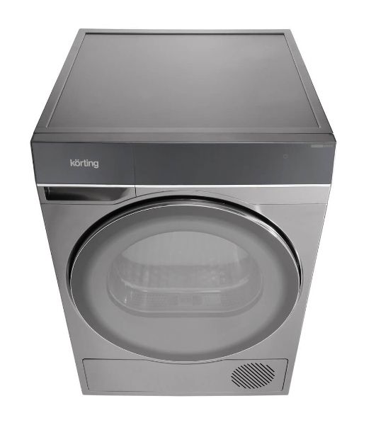 Сушильная машина Korting KD 69IHP10 An антрацит, 10 кг, сушка - конденсационная, программ - 12, 59.5 x 85 x 62.7 см