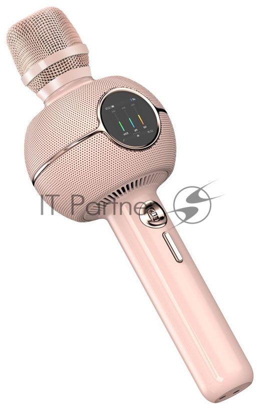 Караоке-микрофон с динамиком Divoom StarSpark розовый (41000009687)