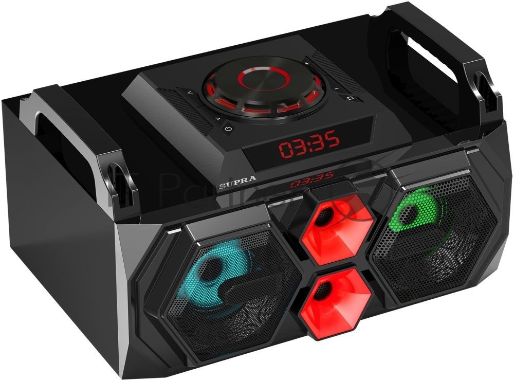 Минисистема SUPRA SMB-530 черный 110Вт/FM/USB/BT/SD