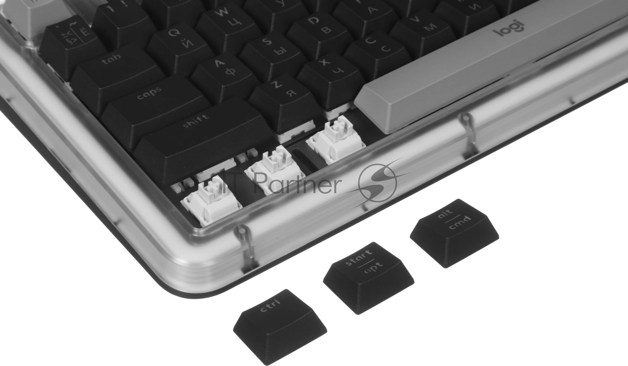 Клавиатура Logitech Alto Keys K98M беспроводная, Bluetooth, радиоканал, серый