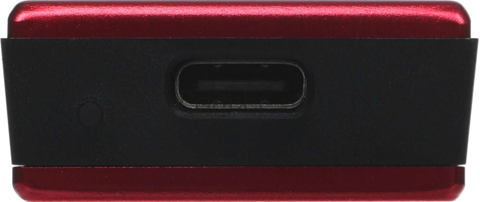 Внешний SSD Kingston XS1000, 1TB, USB 3.2 Gen 2 Type-C, R/W 1050/1000, красный