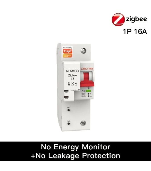 Выключатель MOES Zigbee circuit breaker 1P 16A ZCB-SC-1P16