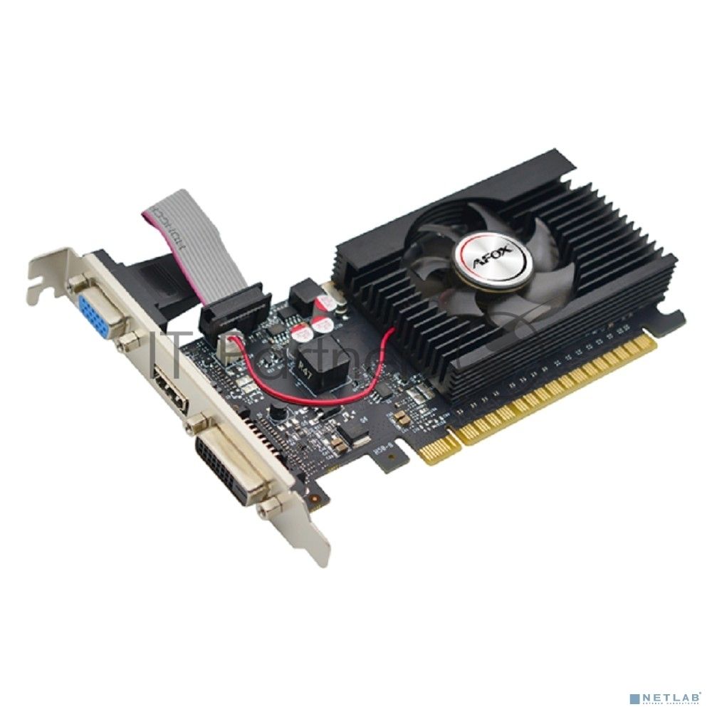 Видеокарта AFOX GeForce GT 710, 4 GB DDR3, 64 bit, DVI-D, HDMI, VGA (D-Sub), GPU 954 МГц