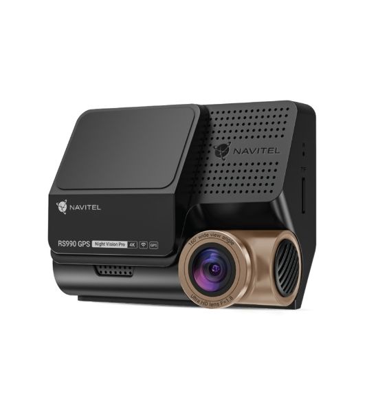 Видеорегистратор Navitel RS990 GPS, 3840x2160, 3", с камерой заднего вида, GPS, Wi-Fi, G-сенсор, датчик движения, GPS-информатор