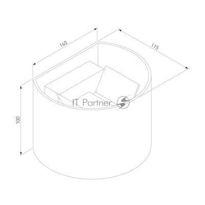 1518 TECHNO LED / Светильник садово-парковый со светодиодами BLADE белый
