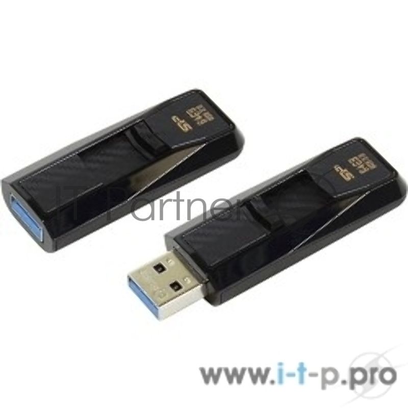 Флешка USB R/W 64Gb Silicon Power Blaze B50, USB 3.0, черный