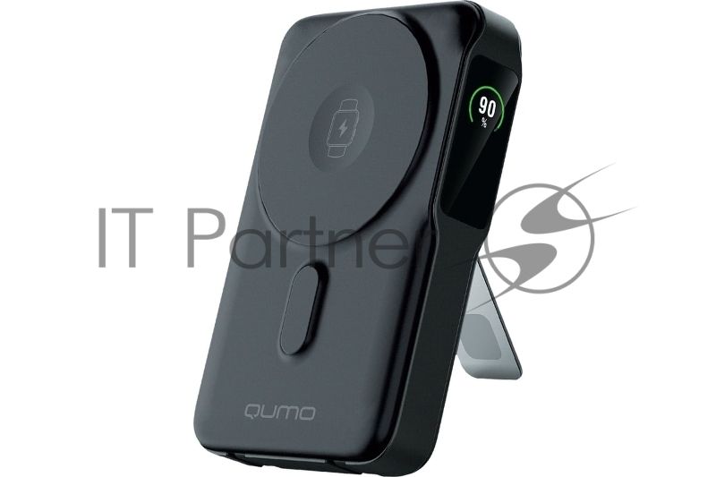 Портативный аккумулятор QUMO Future Magnetic PowerAid 10000mAh Ultra 5in1 W15 черный FMPA-10C-S2