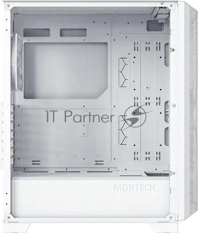 Компьютерный корпус Montech SKY ONE Lite белый без БП ATX 3x120mm 2xUSB3.0 1xUSB3.1 audio bott PSU