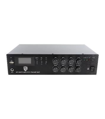 Микшер-усилитель Intrend ITMXAMP-60MT MP3, FM тюнер, USB, Bluetooth, 2хMic/3хLine входы, 1хLine выход,60 Вт, 4/8Ом/100V, IR-пульт в комплекте