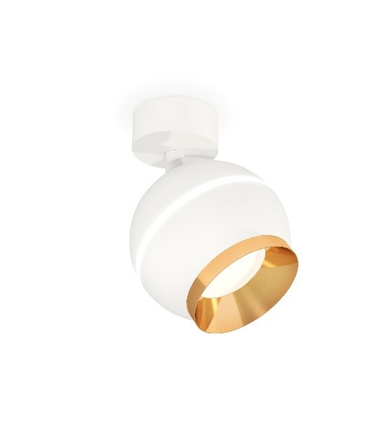 Комплект поворотного светильника Ambrella light XM1101004 SWH/PYG белый песок/золото желтое полированное MR16 GU5.3 LED 3W 4200K (A2202,C1101,N7034)