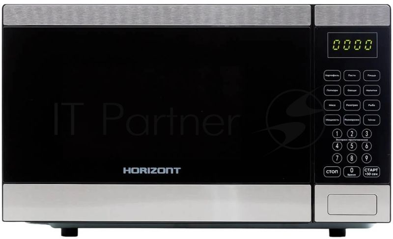Микроволновая печь Horizont 25L SOLO черная/серебро HSD254BX 850W