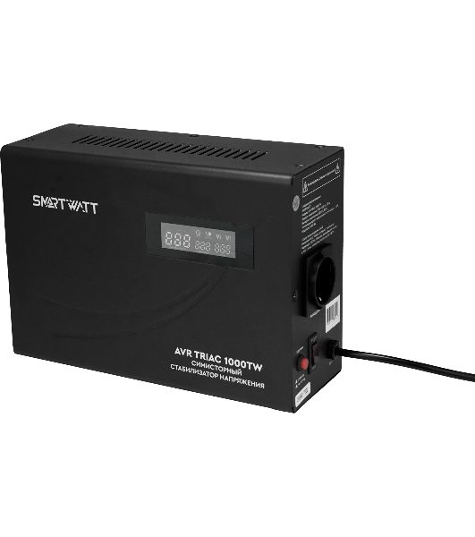 Стабилизатор напряжения Smartwatt AVR Triac 1000TW 1000ВА черный