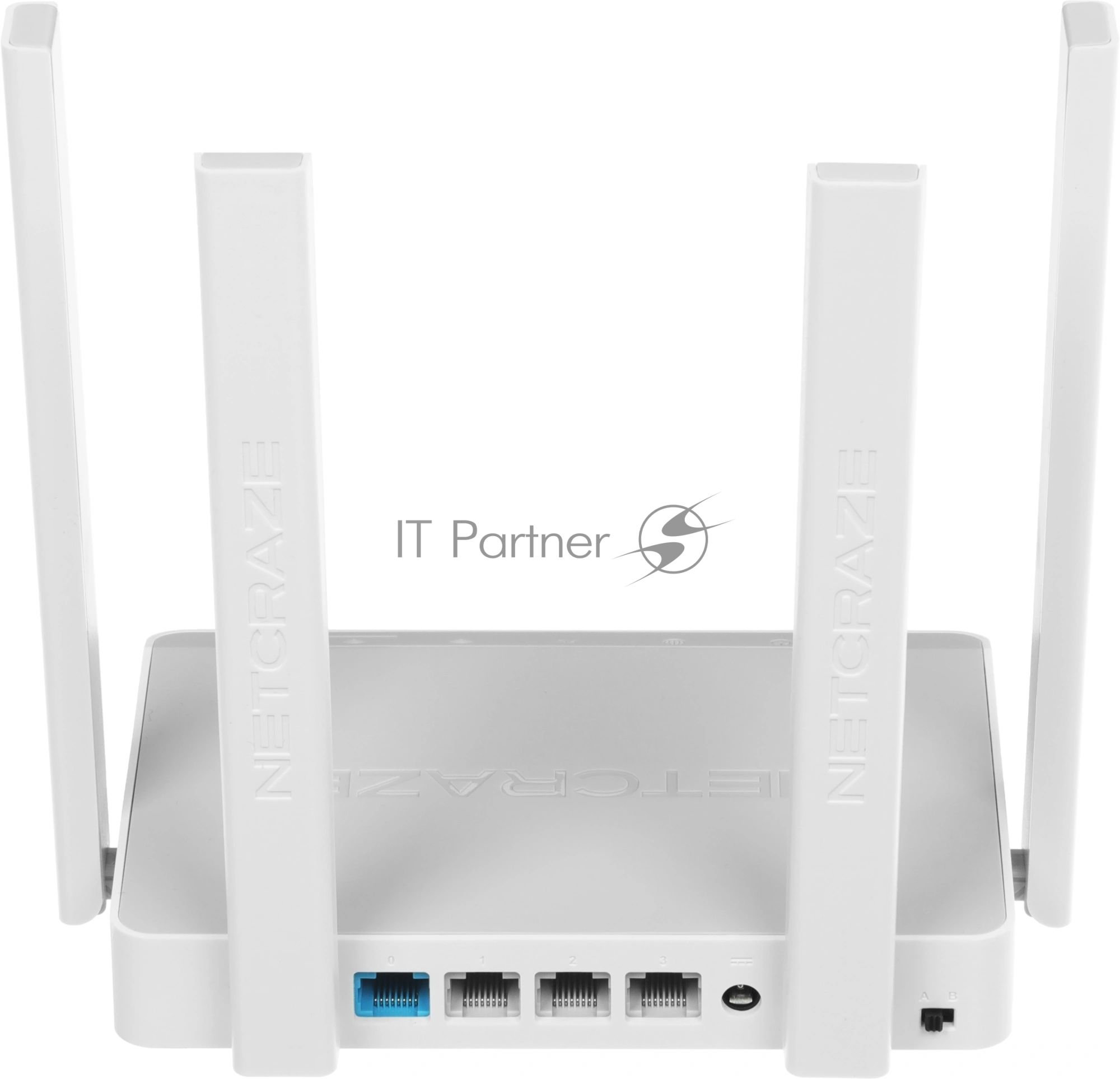 Гигабитный интернет-центр Netcraze Speedster (NC-3013) с Mesh Wi-Fi 5 AC1200, 4-портовым Smart-коммутатором и переключателем режима роутер/ретранслятор