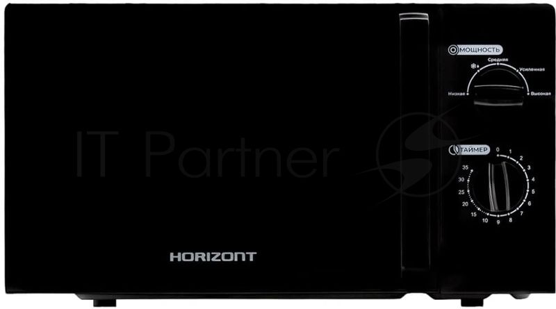 Микроволновая печь Horizont 20L SOLO черная HSM201B 700W