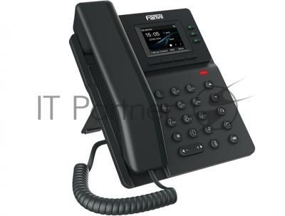 SIP телефон Fanvil V60G(Замена X303G), 4 SIP-акк., 2,4", 320x240 Цвет. Экран, POE, БП в комп., 2x1 Gbps