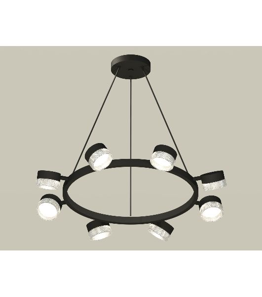 Светильник Ambrella light XB9198250/8 SBK/CL черный песок/прозрачный GX53 (C9198, N8480)