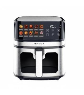 Аэрогриль Steba HF 1800 GRILLIX серебристый/черный, 1700 Вт, 8 л, сенсор, 10 программ