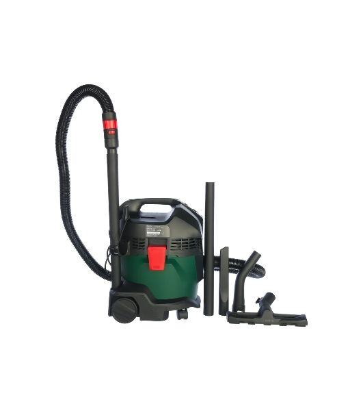 Строительный пылесос Bosch UniversalVac15 зеленый, 1000 Вт, уборка сухая/влажная, пылесборник контейнер, 15 л